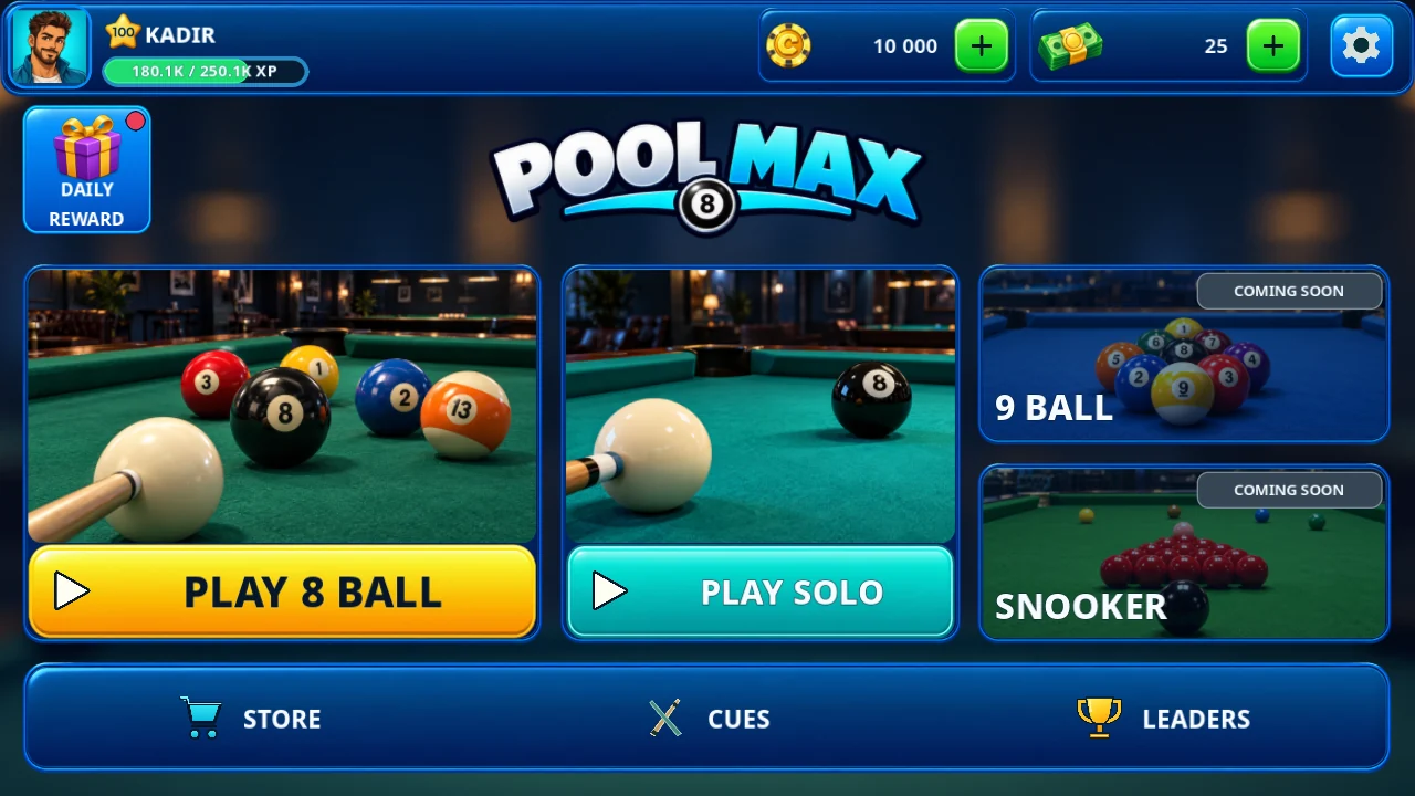 Pool Max: Play Billards — Challenge players online
